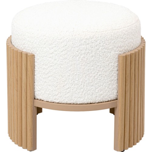 Stołek Samu Nature Ø43cm, Kare Design, idealny do salonu, idealny do sypialni, nowoczesny styl, minimalistyczny styl