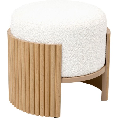 Stołek Samu Nature Ø43cm, Kare Design, idealny do salonu, idealny do sypialni, nowoczesny styl, minimalistyczny styl