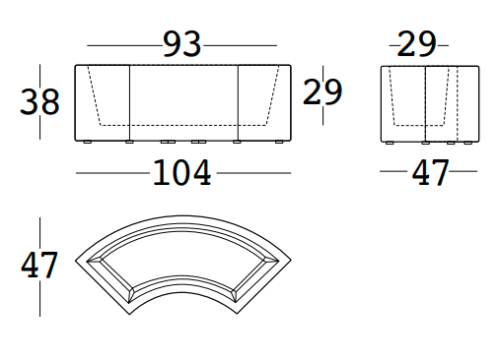 donica Twist, moduł Twist, ławka Twist, fotel Twist, meble Plust, meble outdoorowe, meble z tworzywa, włoski design