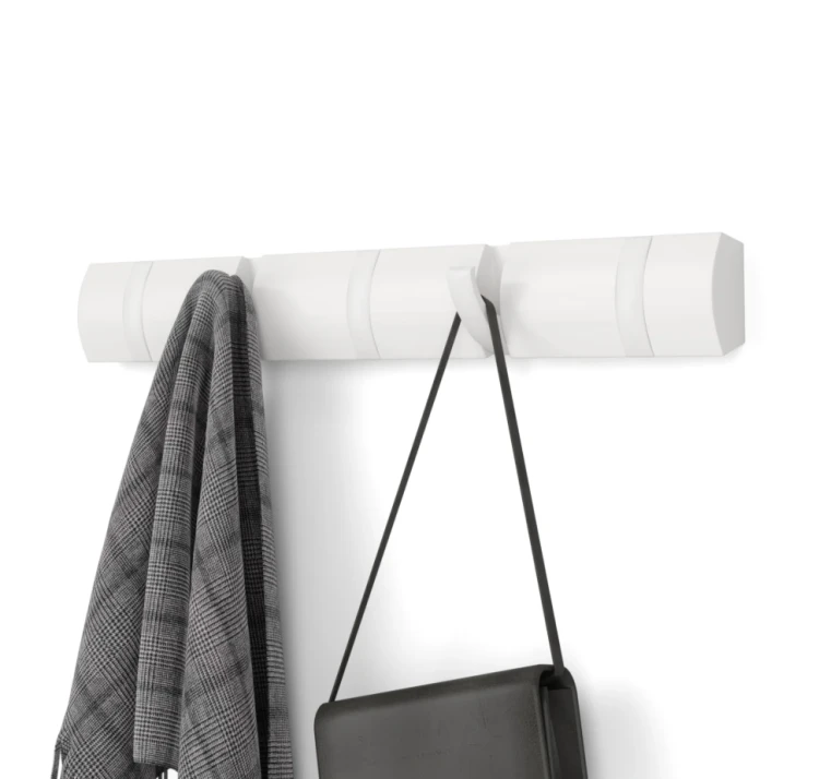 Wieszak Umbra Flip 5, Flip Hook 5, wiesza nowoczesny, wieszak do przedpokoju ładny, wieszak elegancki, wieszak ścienny