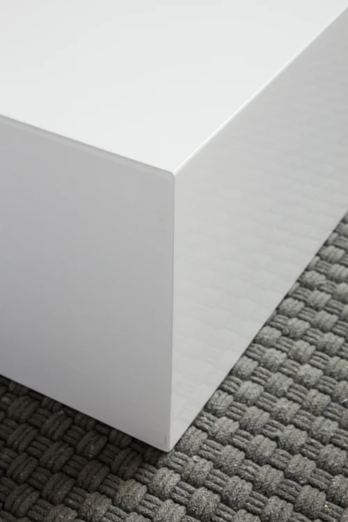 stolik kawowy Box, stolik kawowy Wohnling, stolik kawowy lakierowany, stolik kawowy biały, minimalistyczny design, nowoczesny design
