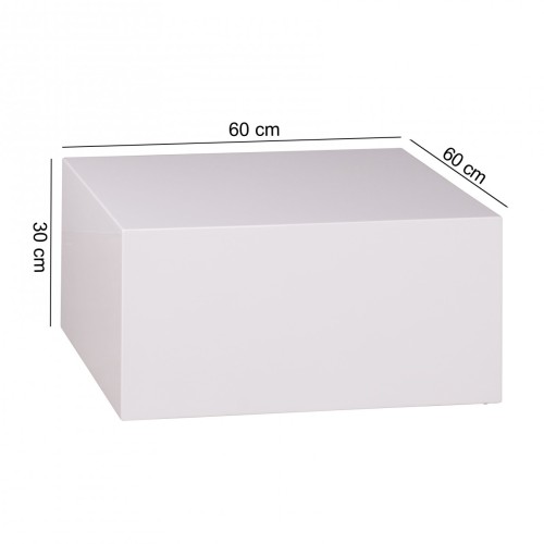 stolik kawowy Box, stolik kawowy Wohnling, stolik kawowy lakierowany, stolik kawowy biały, minimalistyczny design, nowoczesny design