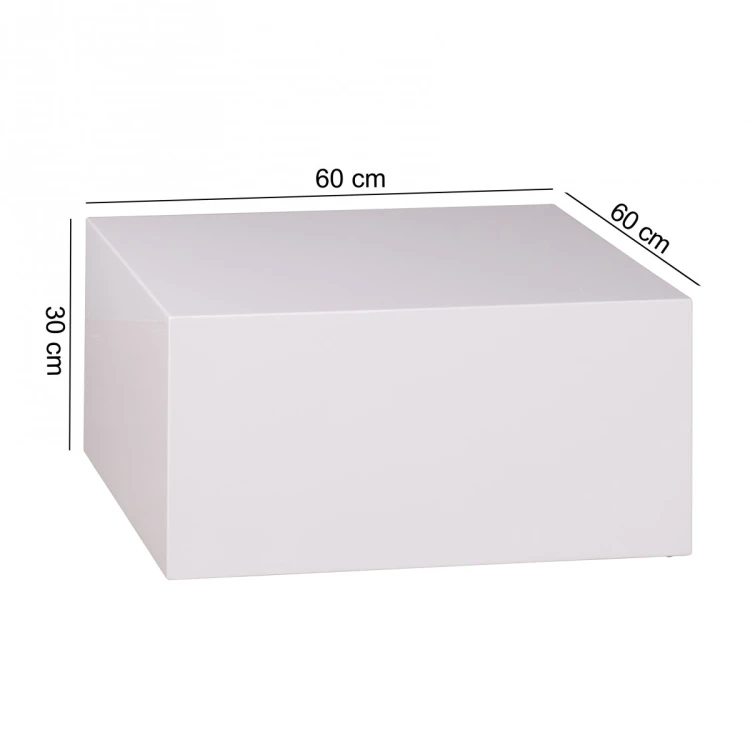 stolik kawowy Box, stolik kawowy Wohnling, stolik kawowy lakierowany, stolik kawowy biały, minimalistyczny design, nowoczesny design