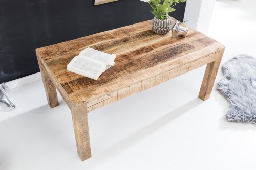 stolik Rustica, stolik mango, stolik Wohnling, stolik do salonu, stolik drewniany, stolik w stylu rustykalnym