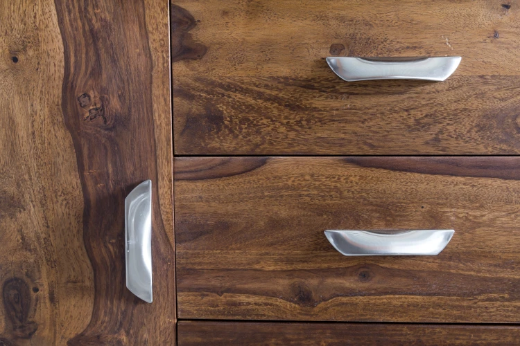 komoda z drewna sheesham, komoda Design, komoda Wohnling, komoda w stylu rustykalnym, komoda do salonu, drewniana komoda