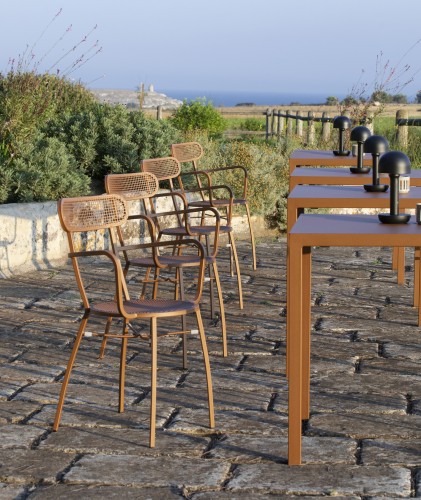 krzesło Ciao, krzesło Vermobil, krzesło sztaplowane, krzesło metalowe, krzesło ogrodowe, krzesło tarasowe, krzesło do restauracji, krzesło do przestrzeni komercyjnych, nowoczesne krzesło, krzesło outdoorowe