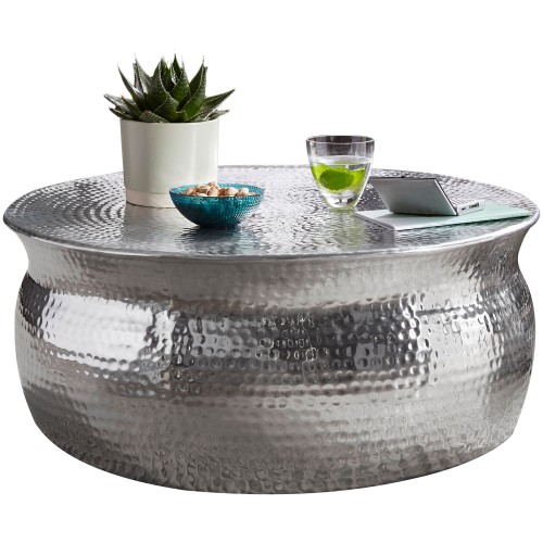 stolik boczny Karam, stolik aluminiowy, stolik pomocniczy, stolik do salonu