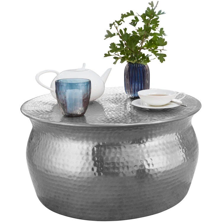 stolik boczny Karam, stolik aluminiowy, stolik pomocniczy, stolik do salonu