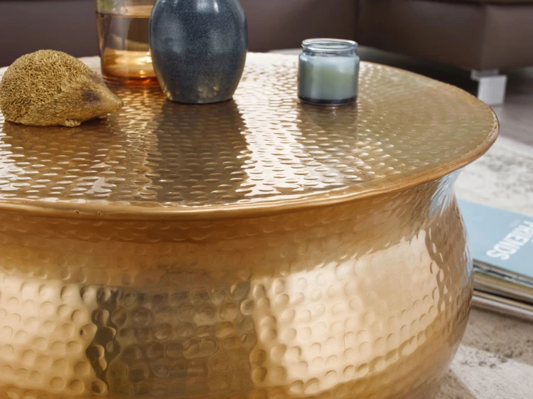 stolik boczny Karam, stolik aluminiowy, stolik pomocniczy, stolik do salonu