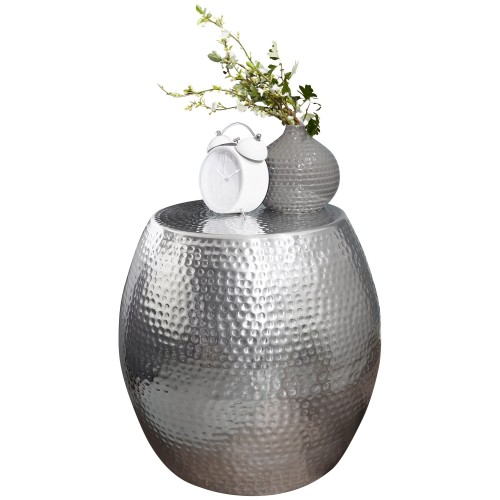 stolik boczny Petra, stolik aluminiowy, stolik pomocniczy, stolik do salonu