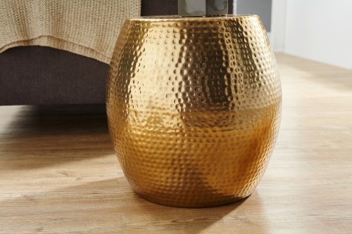 stolik boczny Petra, stolik aluminiowy, stolik pomocniczy, stolik do salonu