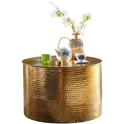 stolik boczny Rahi, stolik aluminiowy, stolik pomocniczy, stolik do salonu