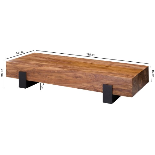 stolik kawowy Lito, stolik z drewna sheesham, stolik do salonu