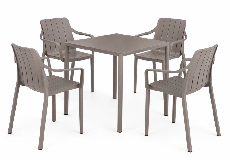 stół Piave, Nardi, stół ogrodowy, stół na taras, stół z laminatu, stół aluminiowy, stół odporny na warunki atmosferyczne, odporny na deszcz, odporny na pleśń, odporny na UV, nowoczesny stół, włoski design