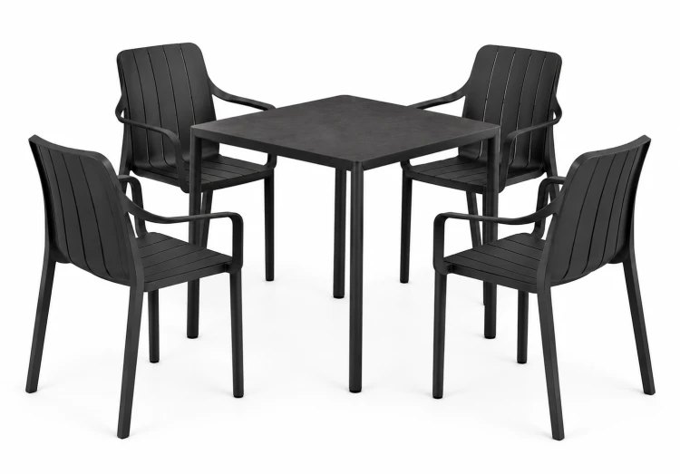 stół Piave, Nardi, stół ogrodowy, stół na taras, stół z laminatu, stół aluminiowy, stół odporny na warunki atmosferyczne, odporny na deszcz, odporny na pleśń, odporny na UV, nowoczesny stół, włoski design