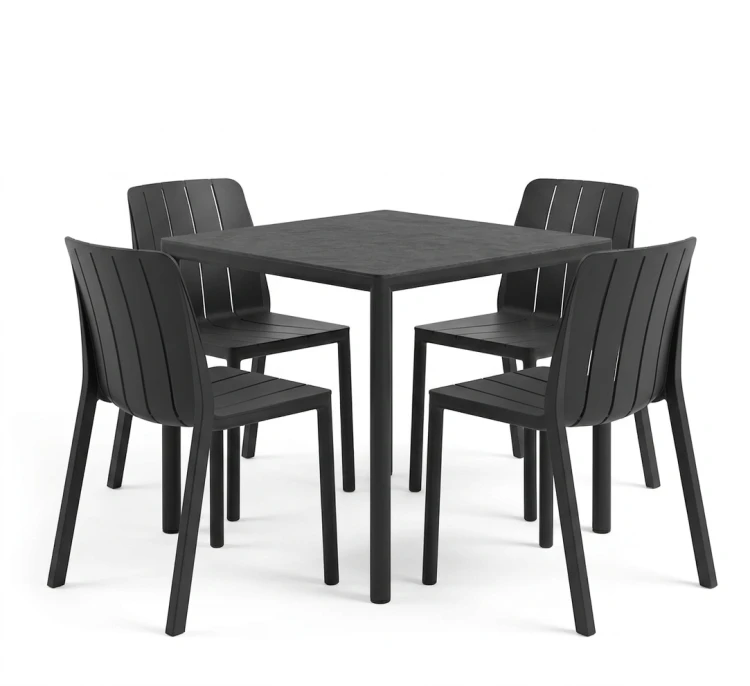 stół Piave, Nardi, stół ogrodowy, stół na taras, stół z laminatu, stół aluminiowy, stół odporny na warunki atmosferyczne, odporny na deszcz, odporny na pleśń, odporny na UV, nowoczesny stół, włoski design