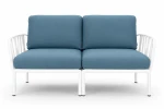 Sofa modułowa Komodo 2 biały stelaż - Nardi