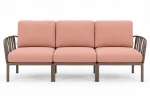 Sofa modułowa Komodo 3 brązowy stelaż - Nardi