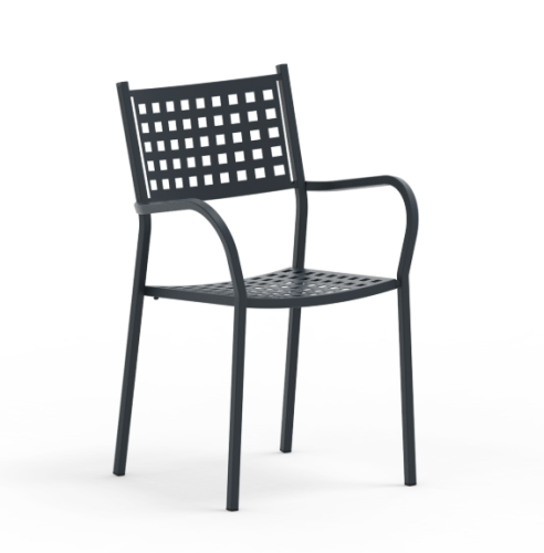krzesło Alice, krzesło Vermobil, krzesło metalowe, krzesło sztaplowane, krzesło ogrodowe, krzesło outdoorowe, krzesło tarasowe, krzesło do ogródka restauracyjnego