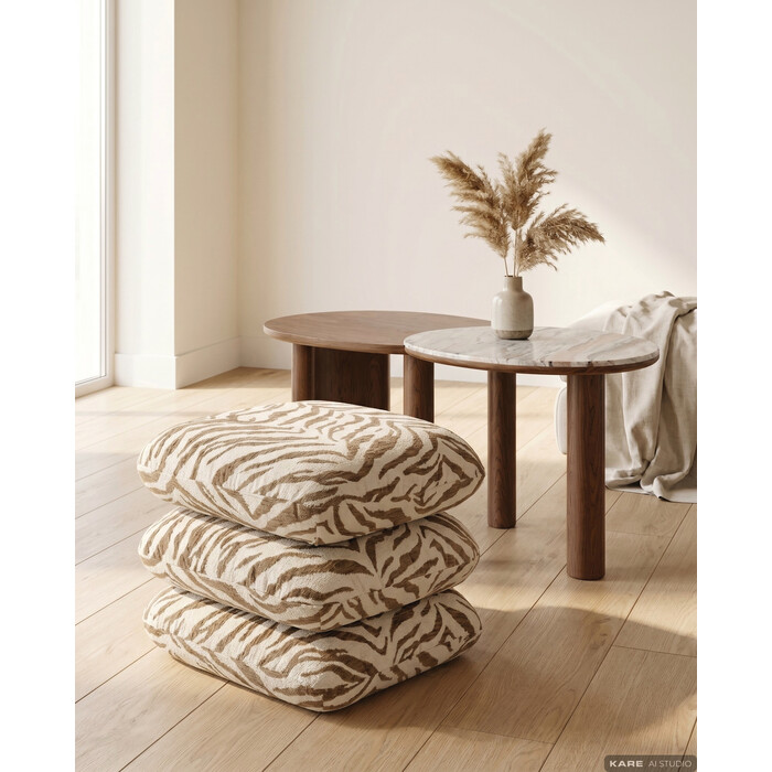 pufa Pepino, pufa tapicerowana, Kare Design, pufa do salonu, ergonomiczna pufa