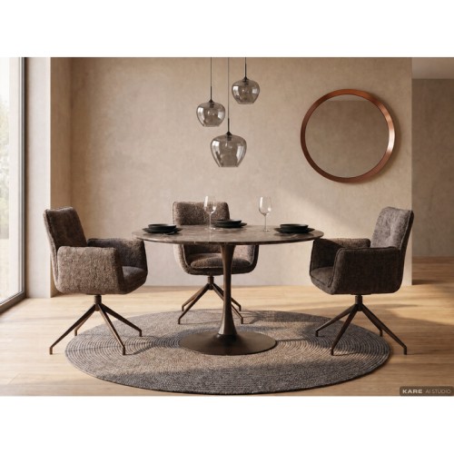 krzesło Hilla, krzesło obrotowe, krzesło tapicerowane, krzesło do jadalni, nowoczesny design