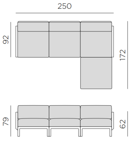 sofa Maximo Nardi, sofa na taras, sofa outdoor, włoski design