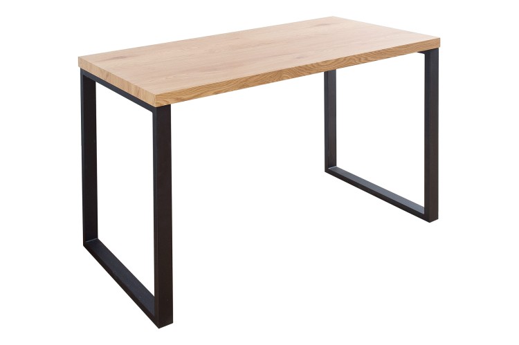 Biurko Sema 120 cm naturalne, blat z płyty MDF i żelazna rama, wysoka jakość prezentowanego modelu, idealny do każdego domu