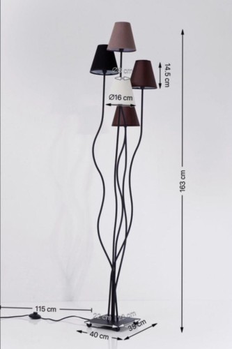 Lampa podłogowa Flexible Mocca Cinque Kare