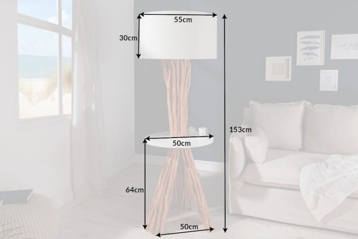 Lampa podłogowa Serv 153 cm, wygląd drzewa, ciekawy model, wysoka jakość, niemiecki producent