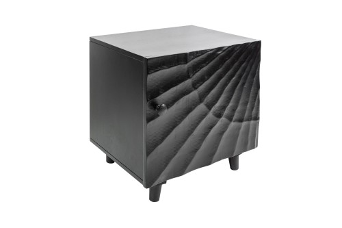 Stolik Rac 50 cm czarny, lite drewno mango, tradycyjny wygląd, wyjątkowe wykończenie, wysoka jakość produktu