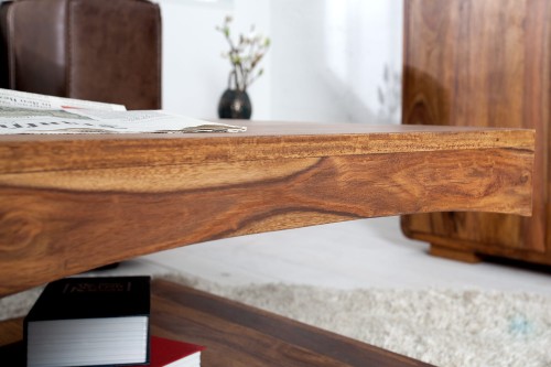 Stolik kawowy Soa 120 cm sheesham, ciekawy wygląd, modny kształt, szlachetny model,wysoka jakość produktu