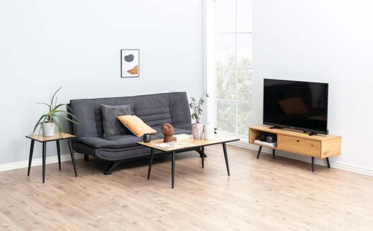 Sofa Faith szary, prosty model, wygodny w użytkowaniu, wysoka jakość materiałów, produkt producenta mebli Actona