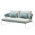 Sofa LISA FILÒ - rama w kolorze linen