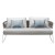 Sofa LISA FILÒ - rama w kolorze linen