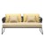 Sofa LISA FILÒ - rama w kolorze antracytowym