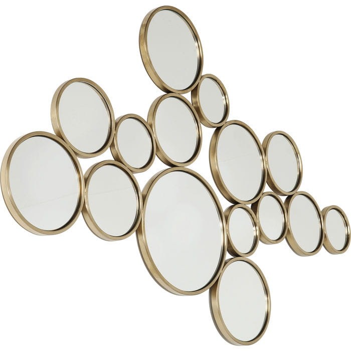 Lustro Bubbles Brass 93x138cm Kare