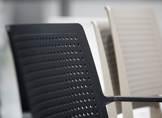 Krzesło Emi - antracyt z podłokietnikiem