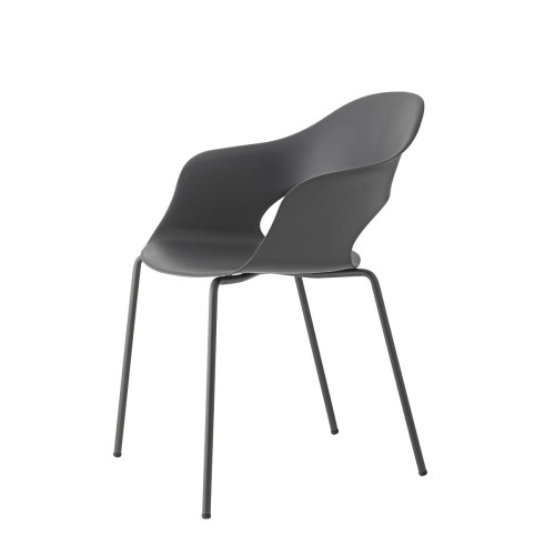 Krzesło Lady B - antracytowa rama