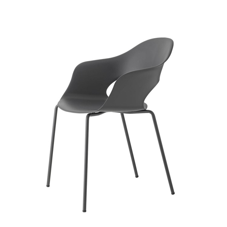 Krzesło Lady B - antracytowa rama