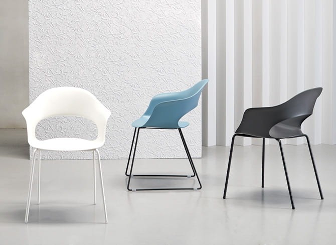 Krzesło Lady B - antracytowa rama