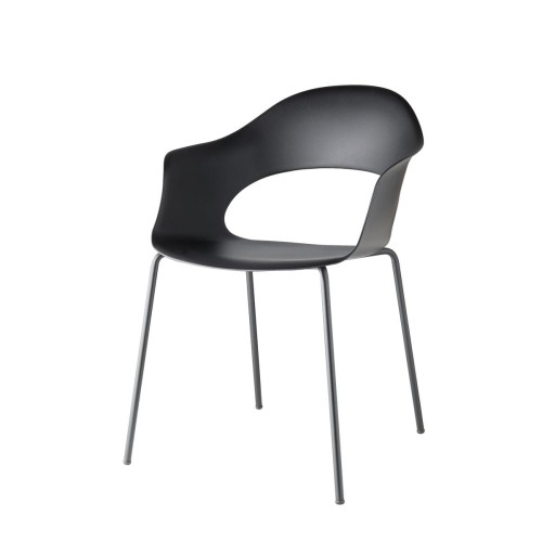 Krzesło Lady B - antracytowa rama