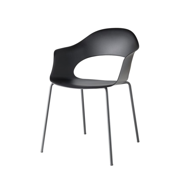 Krzesło Lady B - antracytowa rama