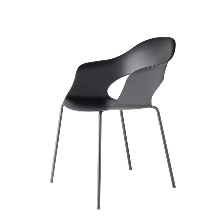 Krzesło Lady B - antracytowa rama