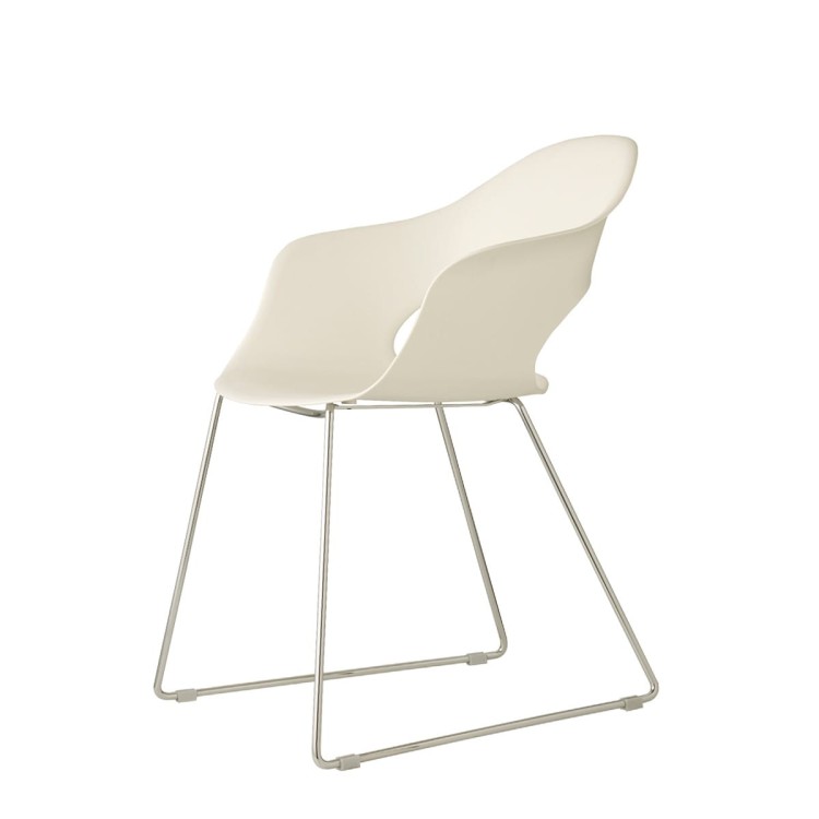 Krzesło Lady B sledge - rama chromowana