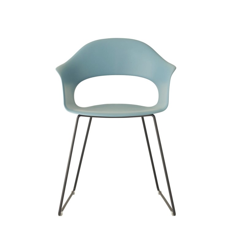 Krzesło Lady B sledge - rama antracytowa