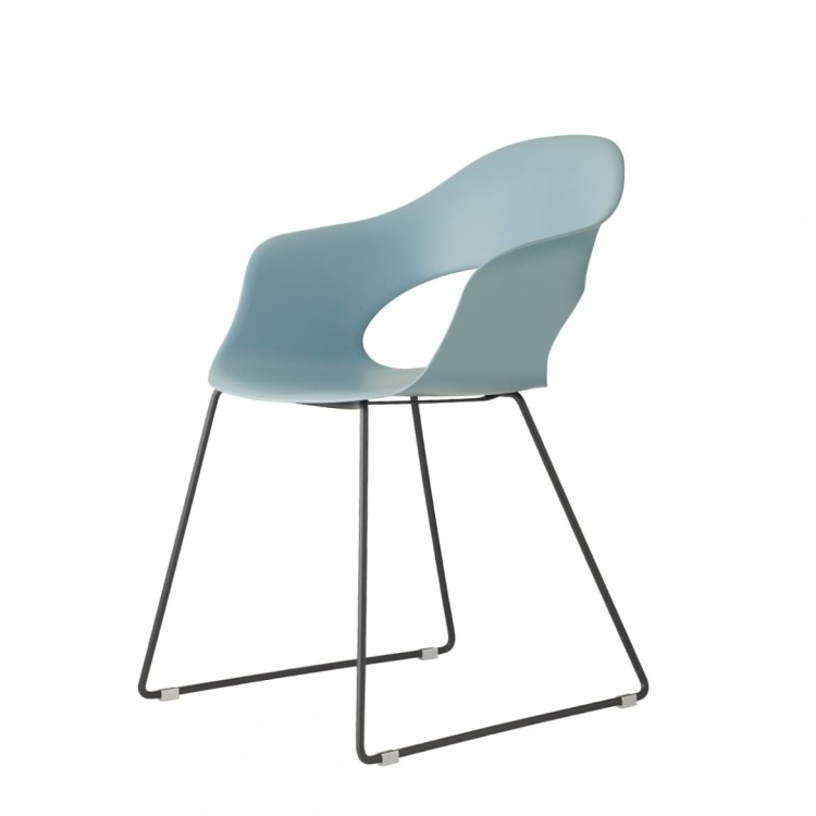 Krzesło Lady B sledge - rama antracytowa