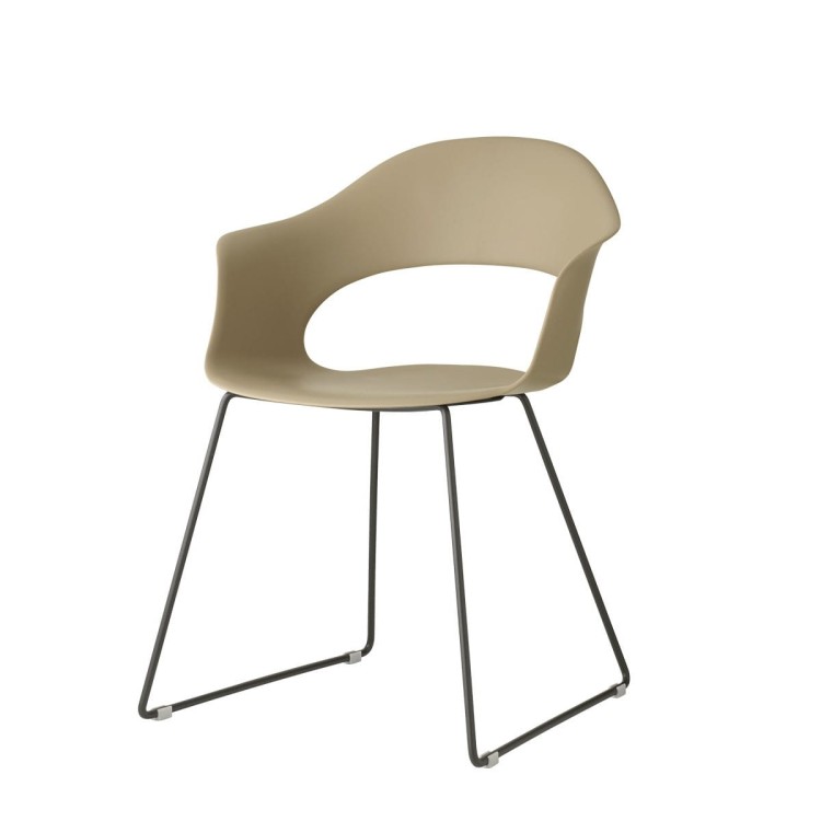 Krzesło Lady B sledge - rama antracytowa