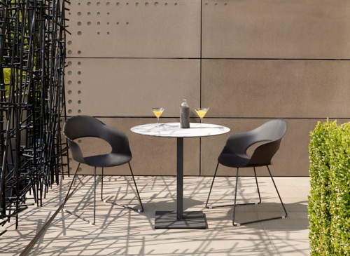 Krzesło Lady B sledge - rama antracytowa