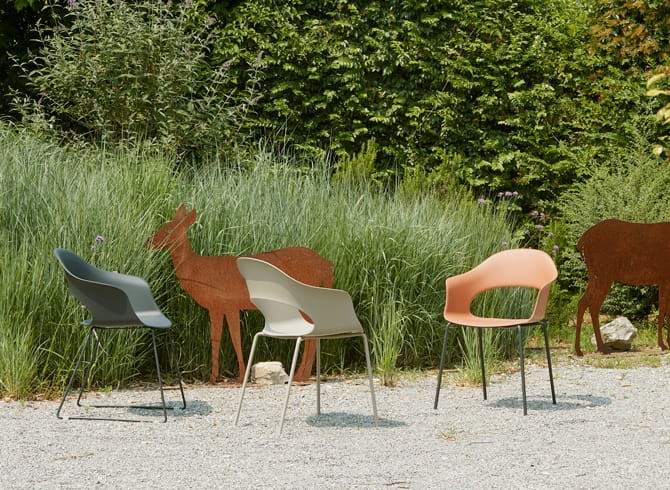 Krzesło Lady B sledge - czarna rama