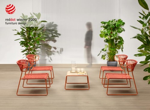 Krzesło Lisa Lounge Club z podłokietnikami - szara rama